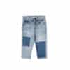 Your Wishes - Denim Blue - Patch Tapered Jeans