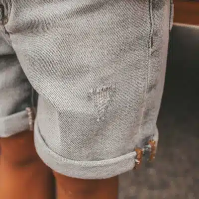 Your Wishes - Grey Denim - Regular Shorts