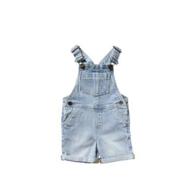 Your Wishes - Light Blue Denim - Short Dungarees