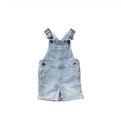 Your Wishes - Light Blue Denim - Short Dungarees