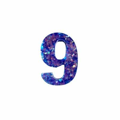 Feestbeest - Bedel - Feestnummer Mini - 3 - Holographic Blue