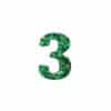 Feestbeest - Bedel - Feestnummer Mini - 3 - Holographic Green