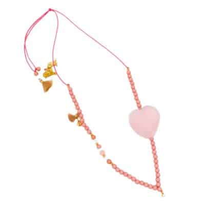 Feestbeest - Ketting - Sweetheart pink