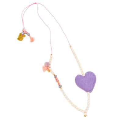 Feestbeest - Ketting - Sweetheart purple