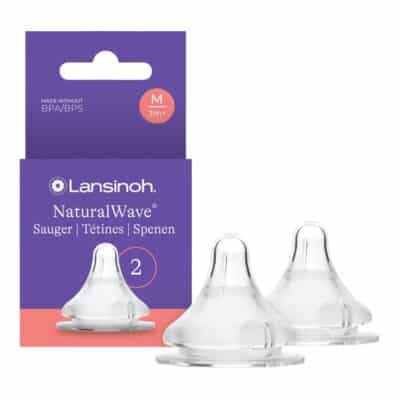 Lansinoh - Natural Wave Speen +6 maanden (L) - 2 stuks