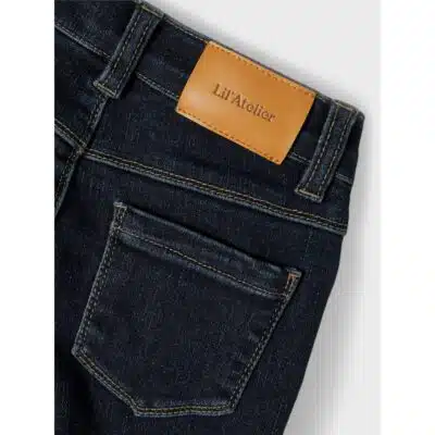 Lil' Atelier - BIBI DNMETAMS 3577 ANCLE PANT - Dark Blue Denim