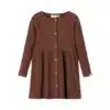 Lil' Atelier - RAJA LS DRESS - Chestnut