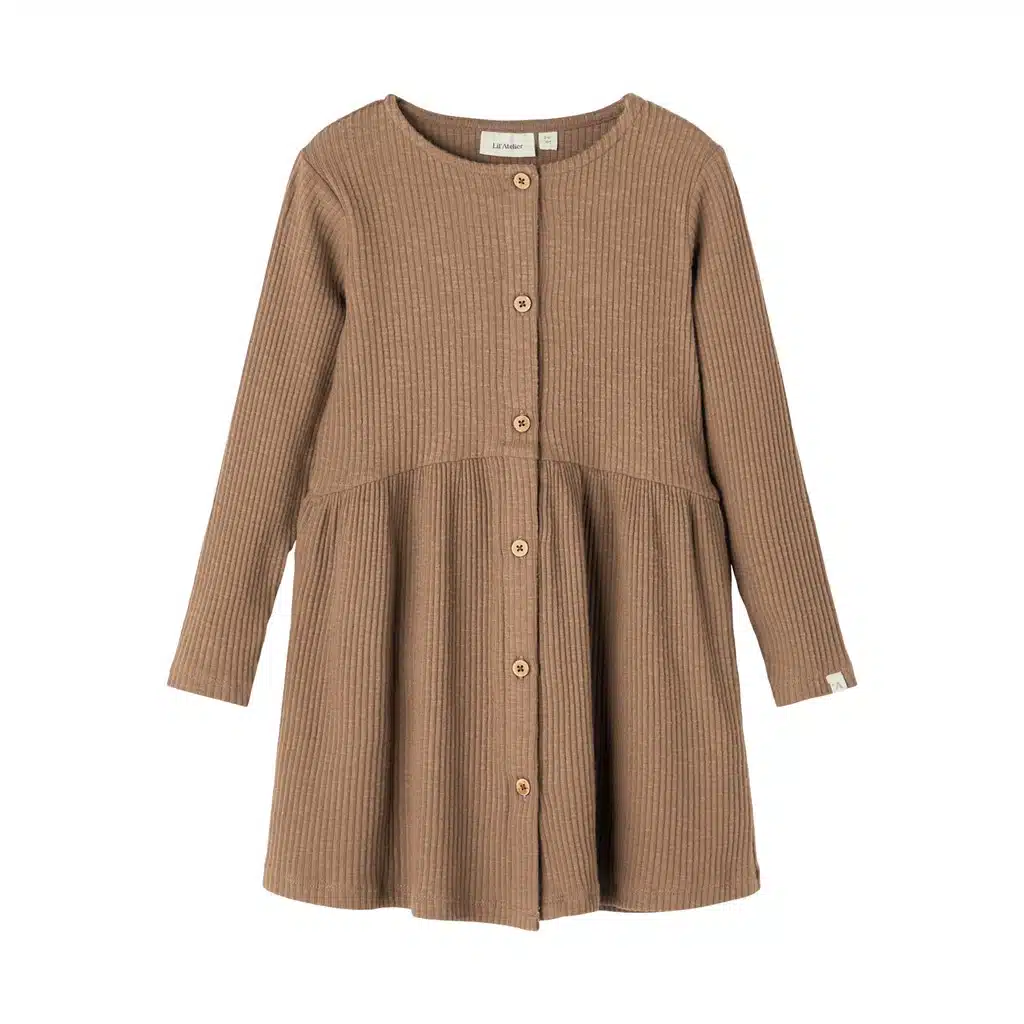 Lil' Atelier - RAJA LS DRESS - Woodsmoke