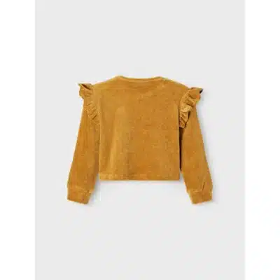 Lil' Atelier - REBEL LS LOOSE SHORT SWEAT - Golden Brown