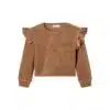 Lil' Atelier - REBEL LS LOOSE SHORT SWEAT - Woodsmoke