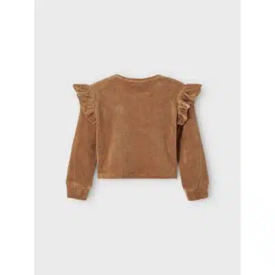 Lil' Atelier - REBEL LS LOOSE SHORT SWEAT - Woodsmoke