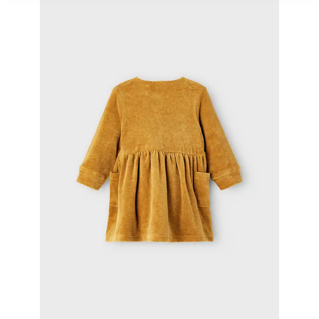 Lil' Atelier - REBEL LS LOOSE SWEAT DRESS - Golden Brown