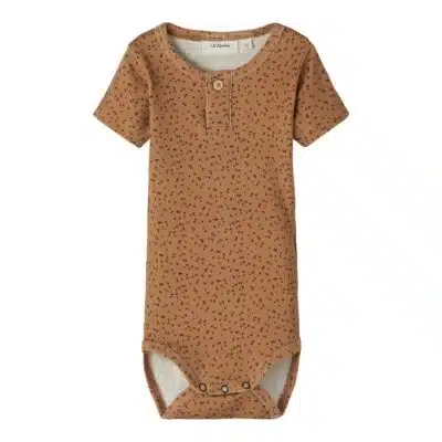 Lil'Atelier Romper Geo Tobacco Brown