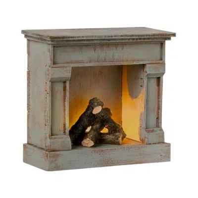 Maileg - Fireplace - Vintage Blue