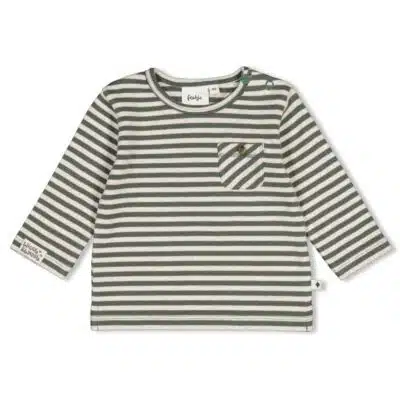 Feetje - Longsleeve rib met streep - Wiggle and Waddle