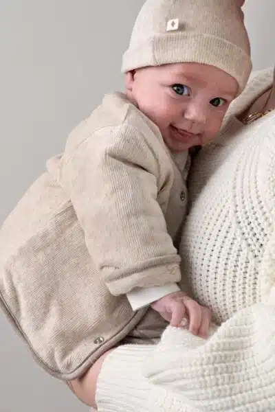Feetje - Mutsje velours rib - The Cuddle Company