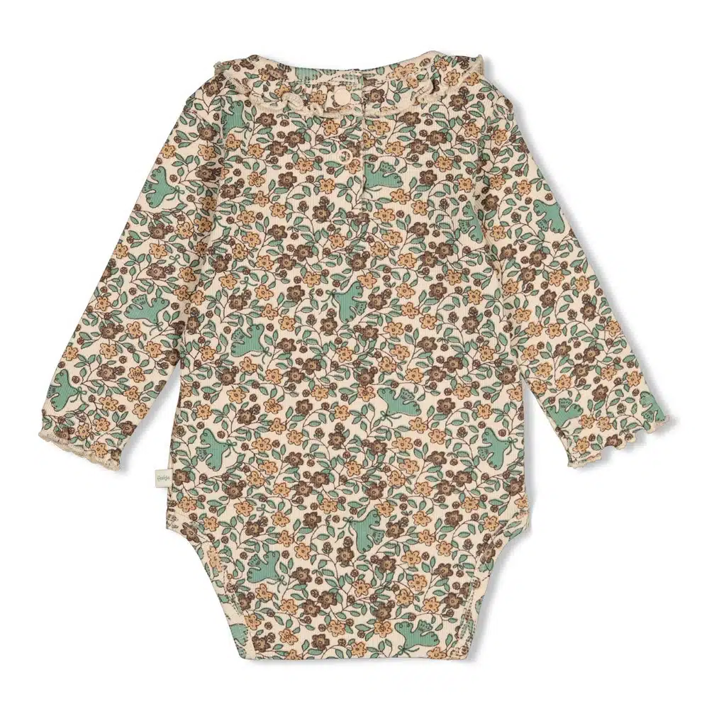Feetje - Romper rib AOP - Lucky Bloombird