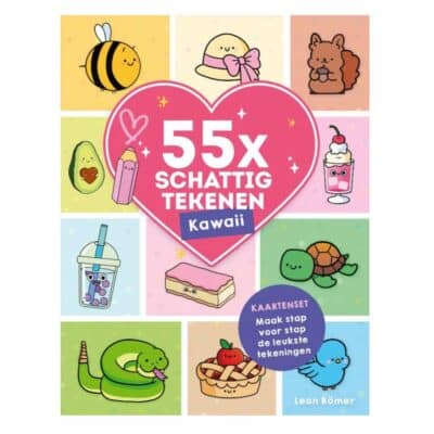 Kaartenset - 55x schattig tekenen