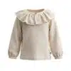 Your Wishes - Mini Jacquard - Ruffle Collar Longsleeve