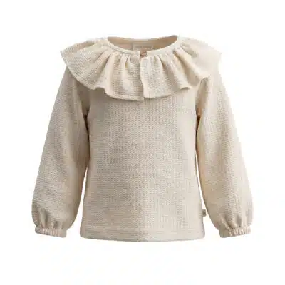 Your Wishes - Mini Jacquard - Ruffle Collar Longsleeve