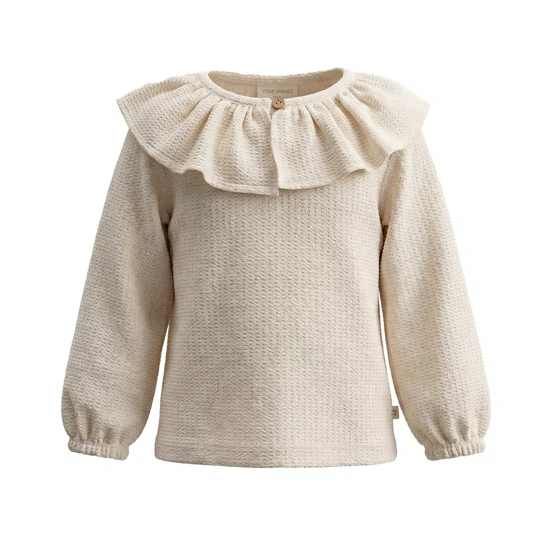 Your Wishes - Mini Jacquard - Ruffle Collar Longsleeve