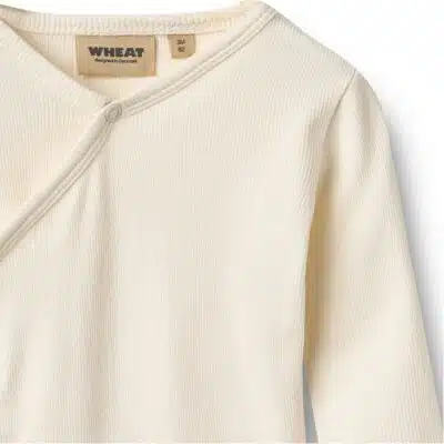 Wheat - Body Wraparound L/S Pil - Ivory