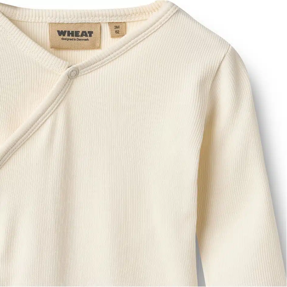 Wheat - Body Wraparound L/S Pil - Ivory