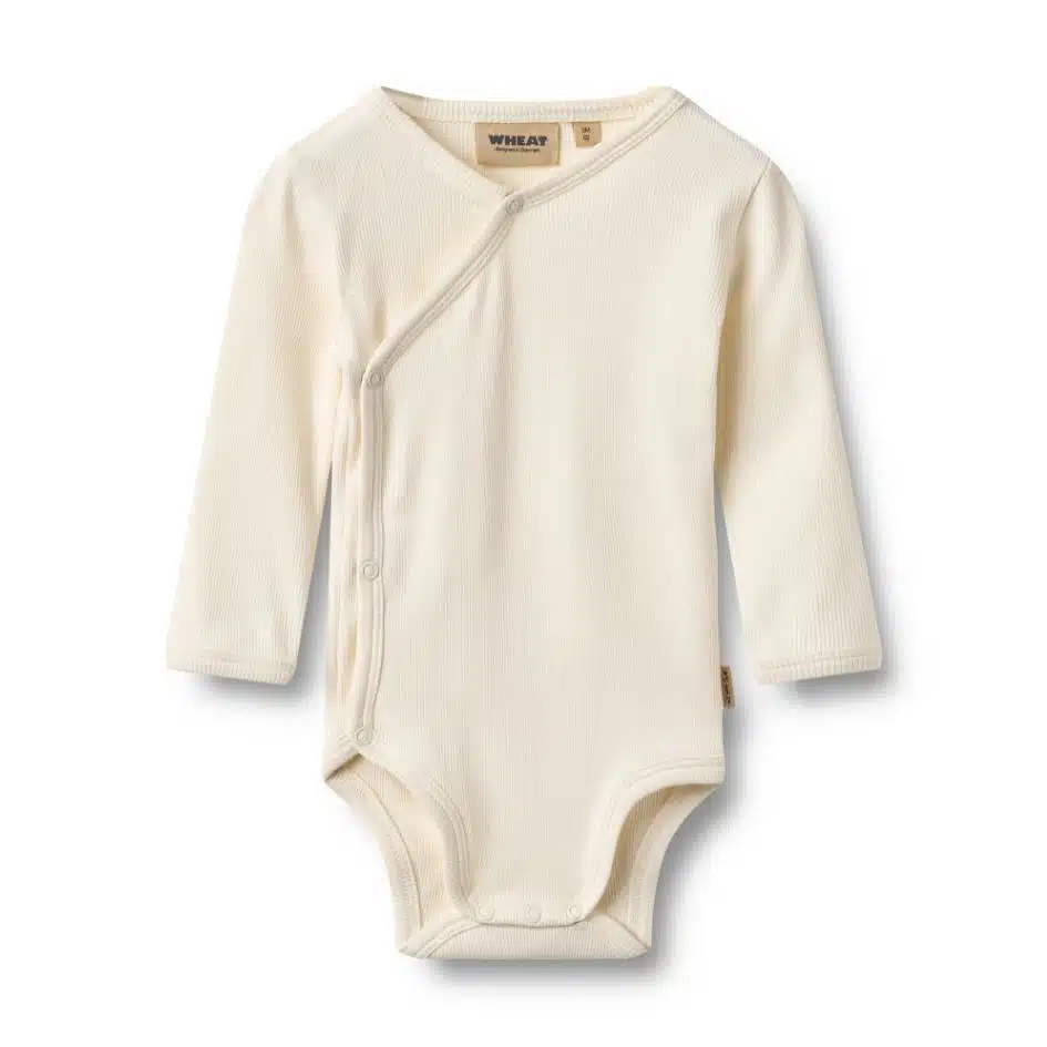 Wheat - Body Wraparound L/S Pil - Ivory