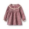 Wheat - Dress L/S Collar Elvira - Grape Flowers