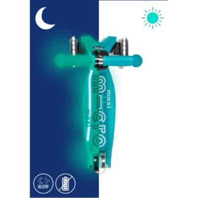 Micro Step - Maxi Deluxe Glow LED Plus - Aqua Mint