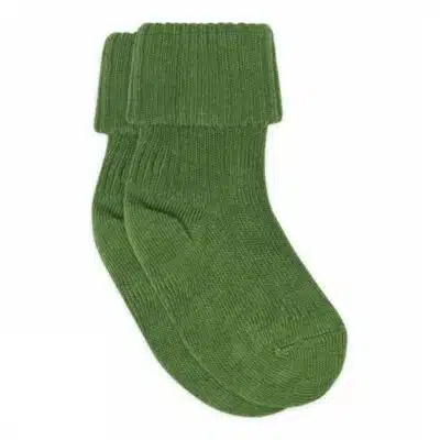 MP Denmark - Cotton rib baby socks - Artichoke Green