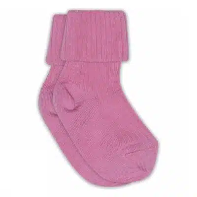 MP Denmark - Cotton rib baby socks - Cyclamen