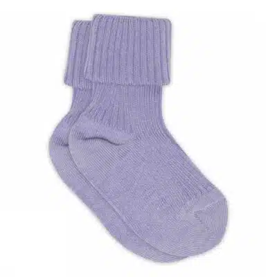 MP Denmark - Cotton rib baby socks - Violet Tulip