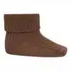 MP Denmark - Wool rib baby socks - Peacan Pie