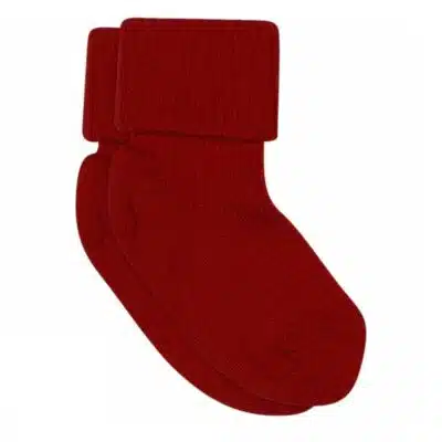 MP Denmark - Wool rib baby socks - Peacan Pie