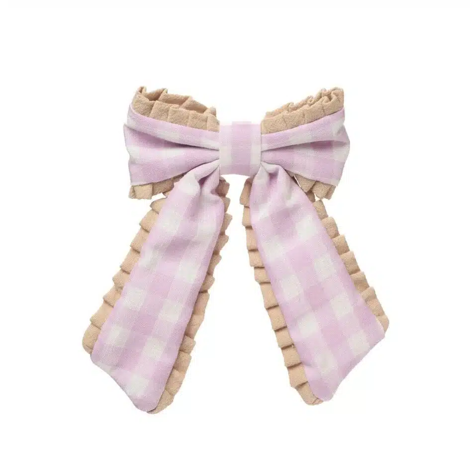 Rockahula Kids - Gingham Ruffle Bow Clip