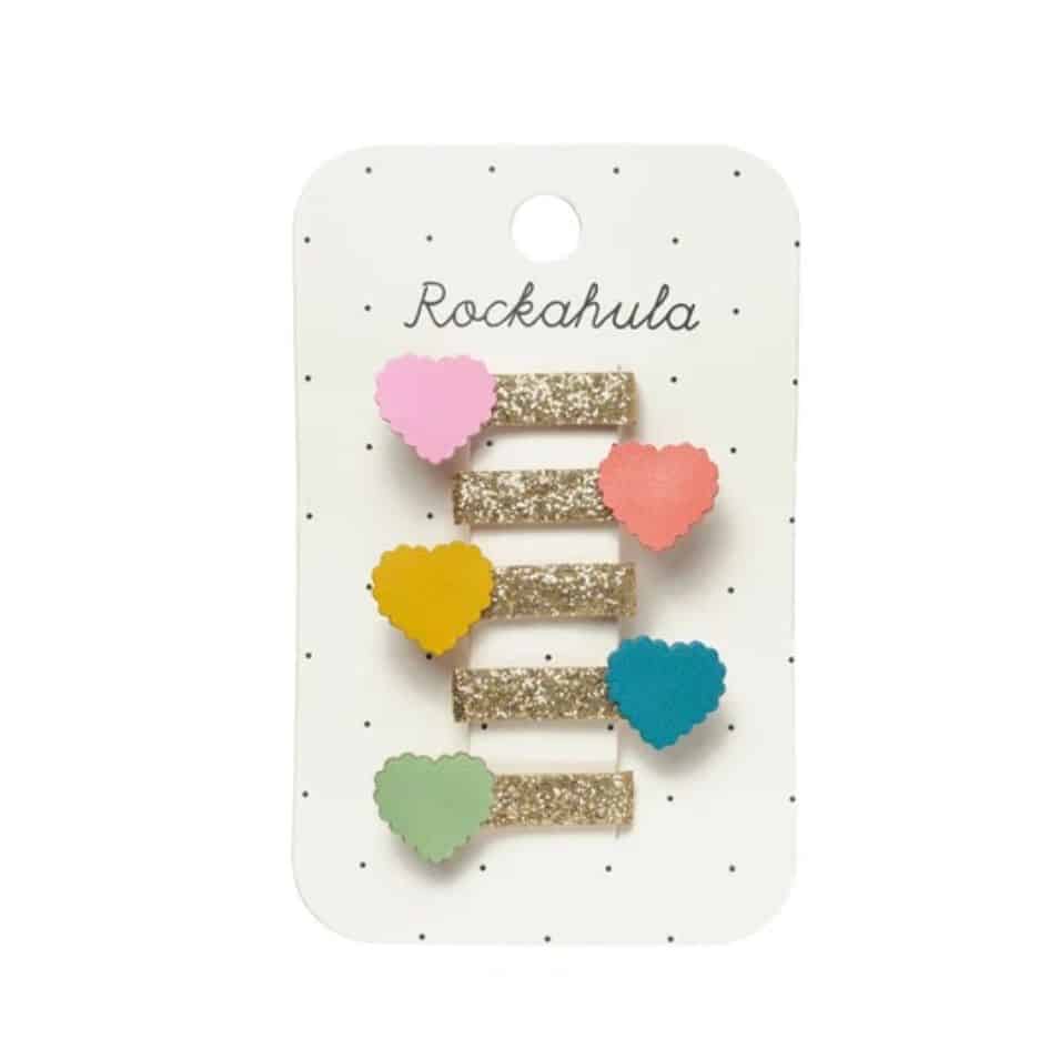 Rockahula Kids - Scallop Heart Mini Clip Set