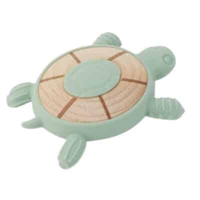 Tickit - Silisoft Schildpad Bijtspeelgoed - Neutrale Kleuren