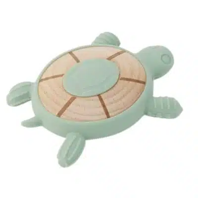 Tickit - Silisoft Schildpad Bijtspeelgoed - Neutrale Kleuren
