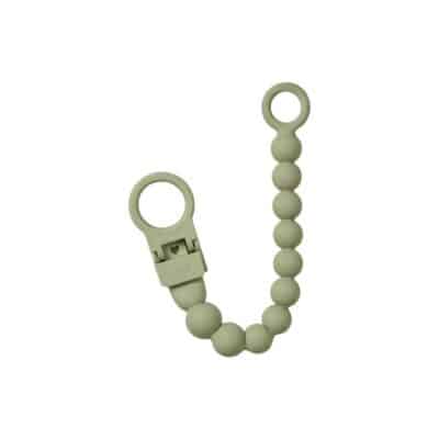 Bibs - Pacifier Clip Beaded - Sage