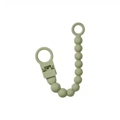 Bibs - Pacifier Clip Beaded - Sage