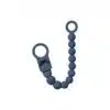 Bibs - Pacifier Clip Beaded - Steel Blue