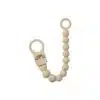 Bibs - Pacifier Clip Beaded - Vanilla