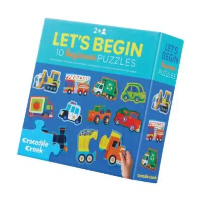 Crocodile Creek - Let's Begin Puzzel - 2 Stuks - Voertuigen