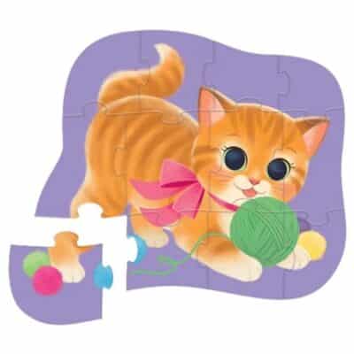 Crocodile Creek - Mini puzzel - 12 stuks - Schattige Kittens