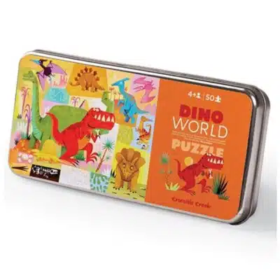 Crocodile Creek - Puzzel in blik - 50 stuks - Dino Koningkrijk