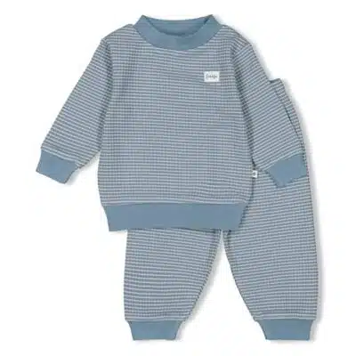 Feetje - Pyjama wafel - IJs blauw