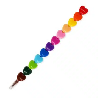 Legami - 12 Stackable Crayons - Dream in Colour - Heart