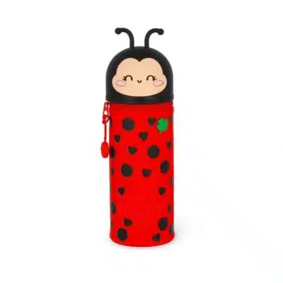 Legami - Kawaii - 2 in 1 Silicone Pencil Case - Ladybug