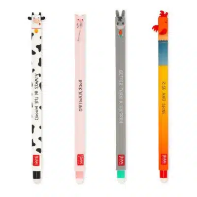 Legami - Set of 4 Erasable Pens - Farm Sweet Farm